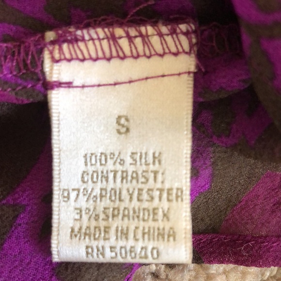 Kenar | Purple sheer paisley blouse top - Picture 10 of 12